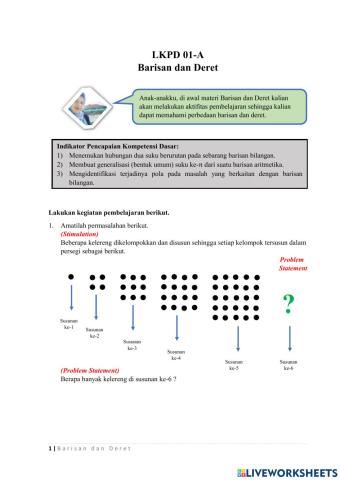 LKPD 01-A Barisan dan Deret
