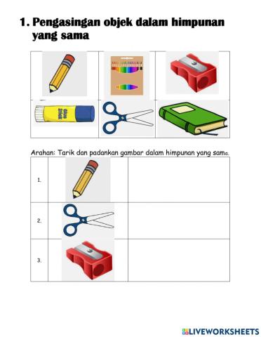 Memadankan objek yang sama