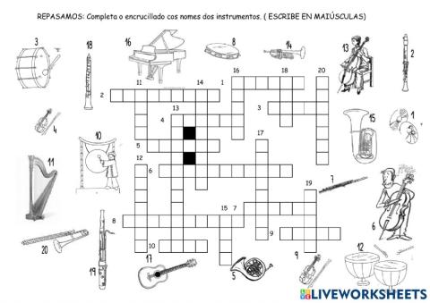 Encrucillado: Instrumentos musicais