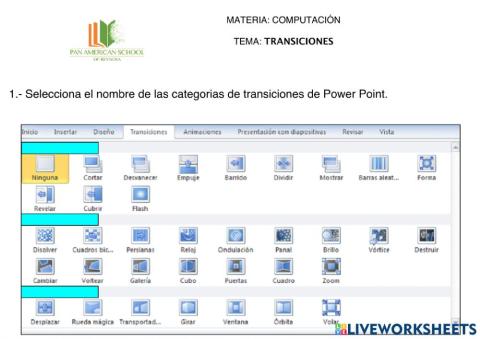 TRANSICIONES DE POWER POINT