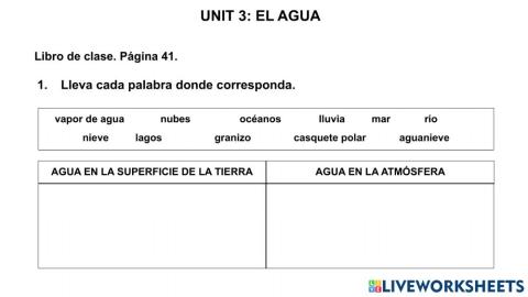 Libto de clase p. 41 Actividad 5