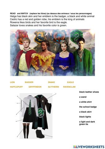 Harry potter uniforms CE CO