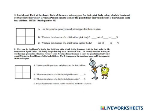 Spongebob Genetics p. 3