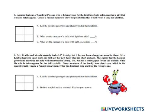 Spongebob Genetics page 4