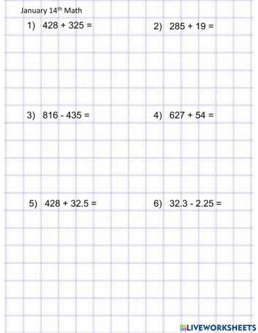 Math and Addition mod