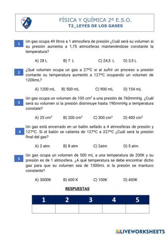 Leyes de los gases