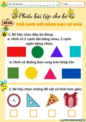 Trò chơi với các hình học