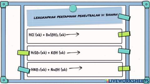 Neutralization equation