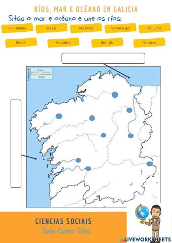Ríos, mar e océano en Galicia