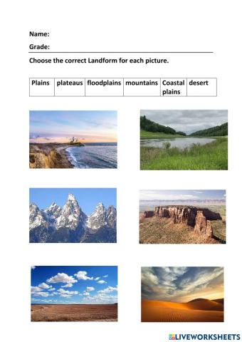 Landforms