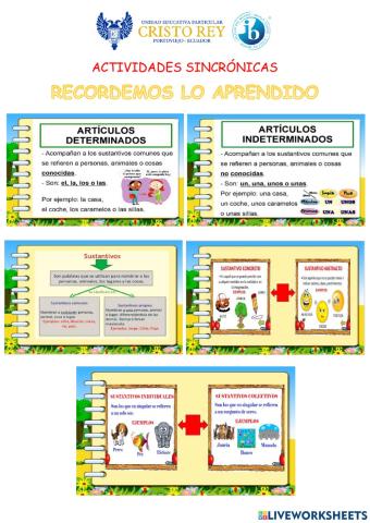 Refuerzo elementos de la oración