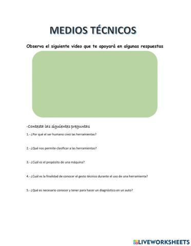 LOS MEDIOS TÉCNICOS