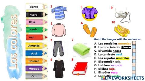 Los colores y la ropa