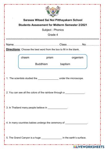 Midterm Assessment