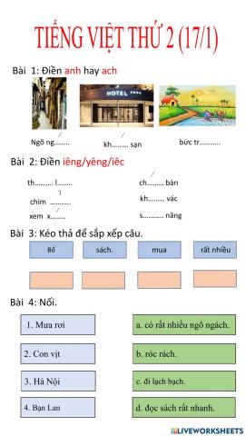 Tiếng Việt thứ 2 (17-1)