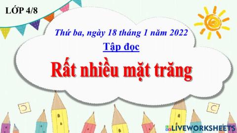 Rất nhiều mặt trăng