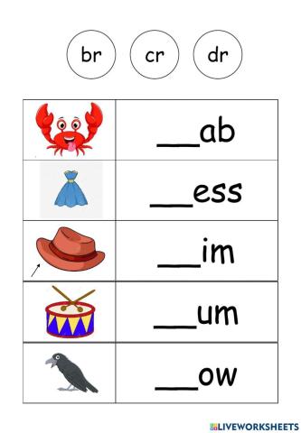 Consonant Blend r 2