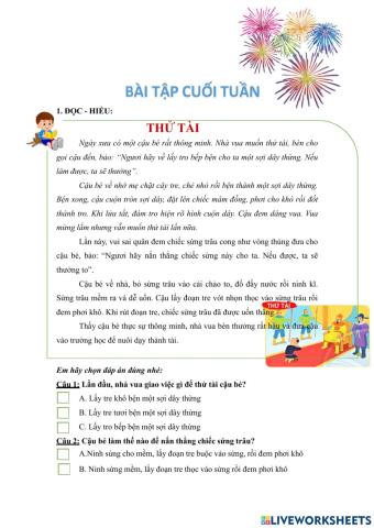 Phiều bài tập tuần 1