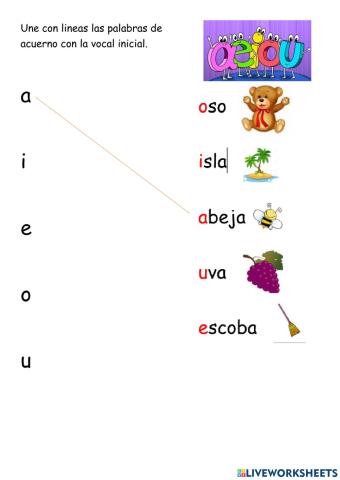 Vocales minusculas