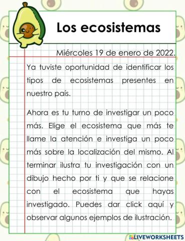 Los ecosistemas