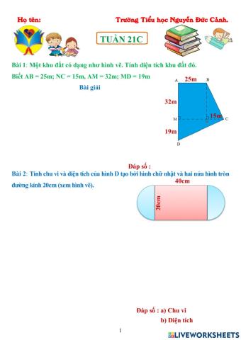 Bài tập toán tuần 21C