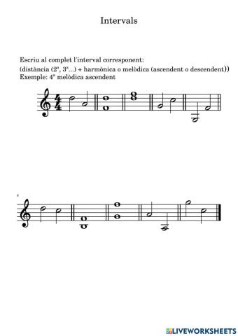 Intervals