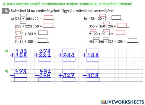 Gyakorlás