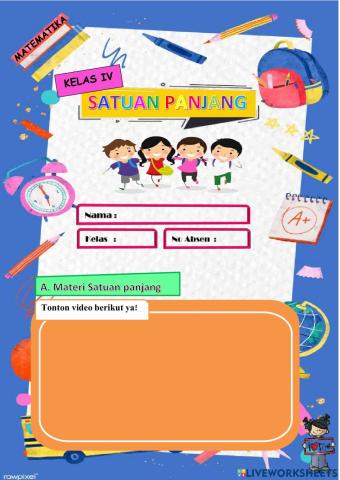 Soal Satuan Panjang Kelas 4