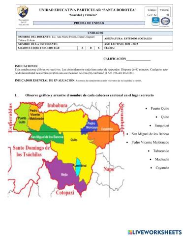 Evaluacion de estudios sociales