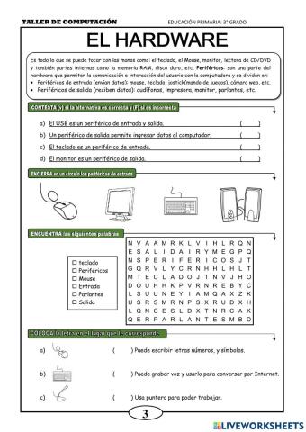 Test sobre Hardware y Software