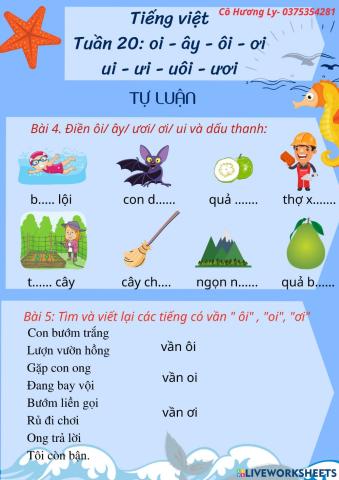 Tiếng việt tuần 20