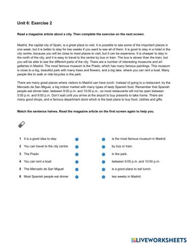 Mindset Foundation - Reading & Writing Skills Modules - Unit 6 Ex2