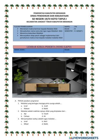 Latihan lkpd PAI