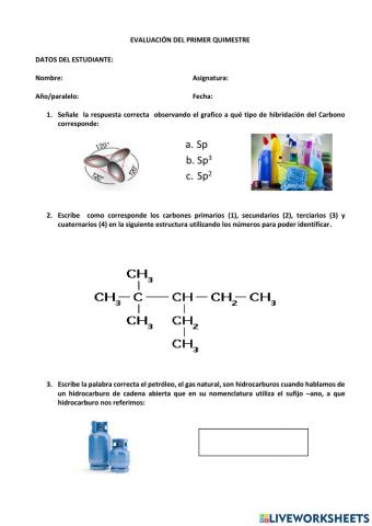 Exame Primer Quimestre