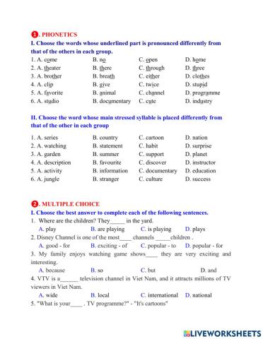 Grade 6 worksheet