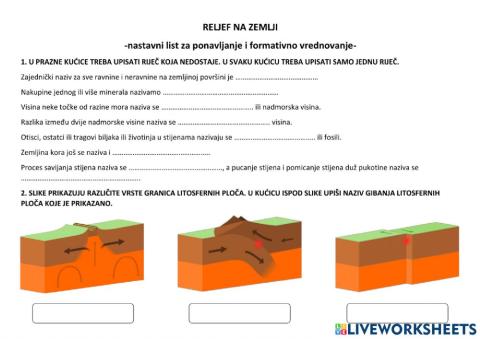 Reljef na zemlji - 1