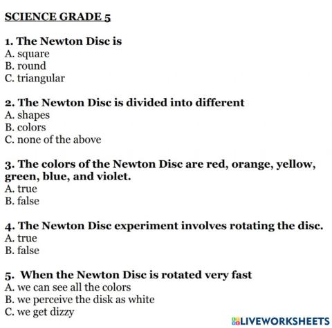 Science 5 week 21