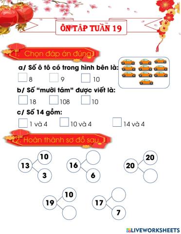 Ôn tập toán tuần 19