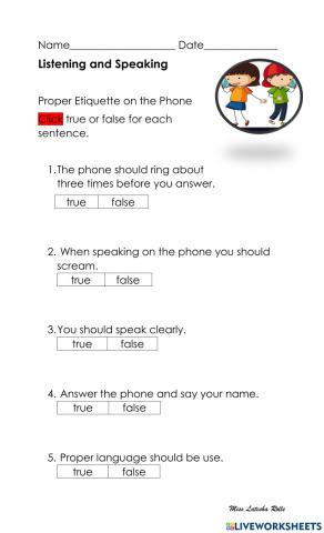 Proper Etiquette on the Phone