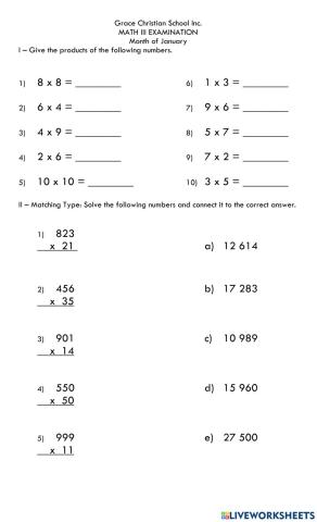 Multiplication