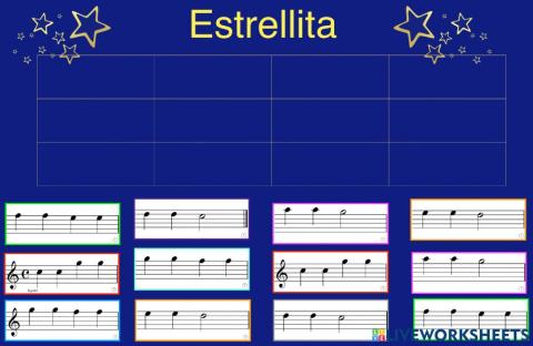 Arma la partitura-Estrellita