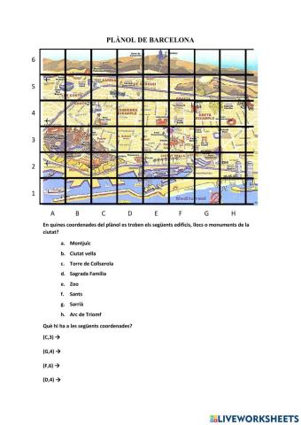 Plànol de Barcelona