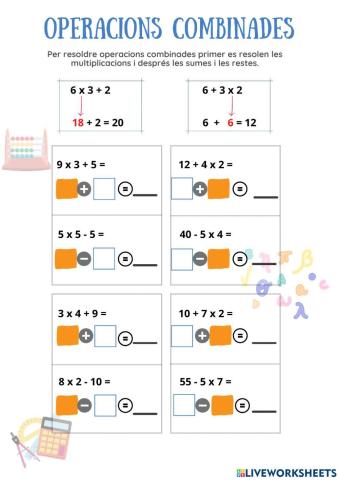 Operacions combinades 1