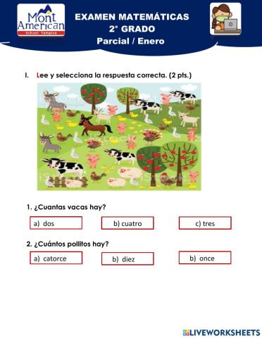 Examen matematicas