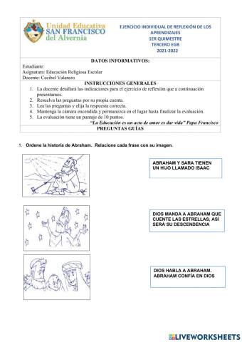 Ejercicio Individual de Reflexión de los Aprendizajes TERCERO