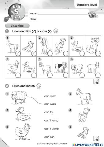 Teacher Nic is so cool: Unit 5 Standard Test