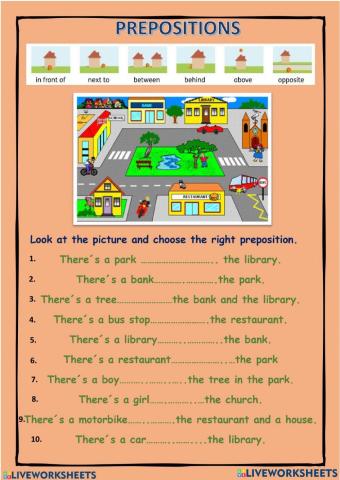 Preposition of place