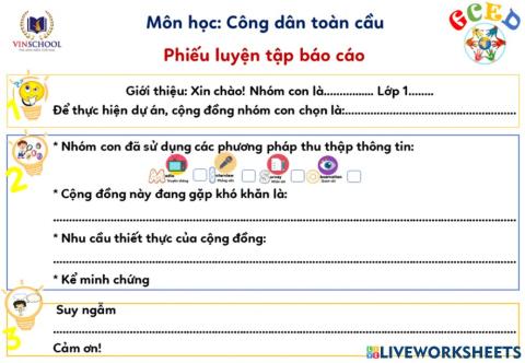 Trình bày nhu cầu thiết thực của cộng đồng