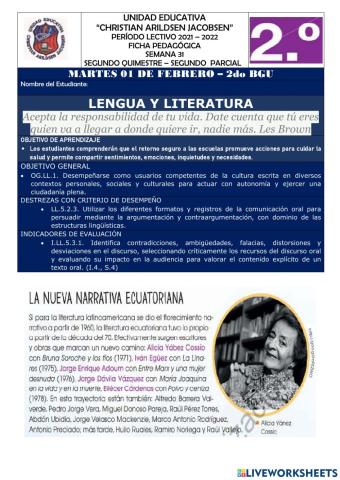 SEMANA 31-LENGUA Y LITERATURA-2doBGU