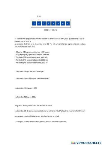 Almacenamiento de datos